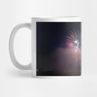 Fireworks competition at night Mug